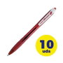 Pilot RexGrip Begreen Bolígrafo Retráctil Rojo (Set de 10)